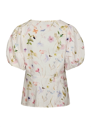 Irina flower bluse Offwhite Neo Noir 